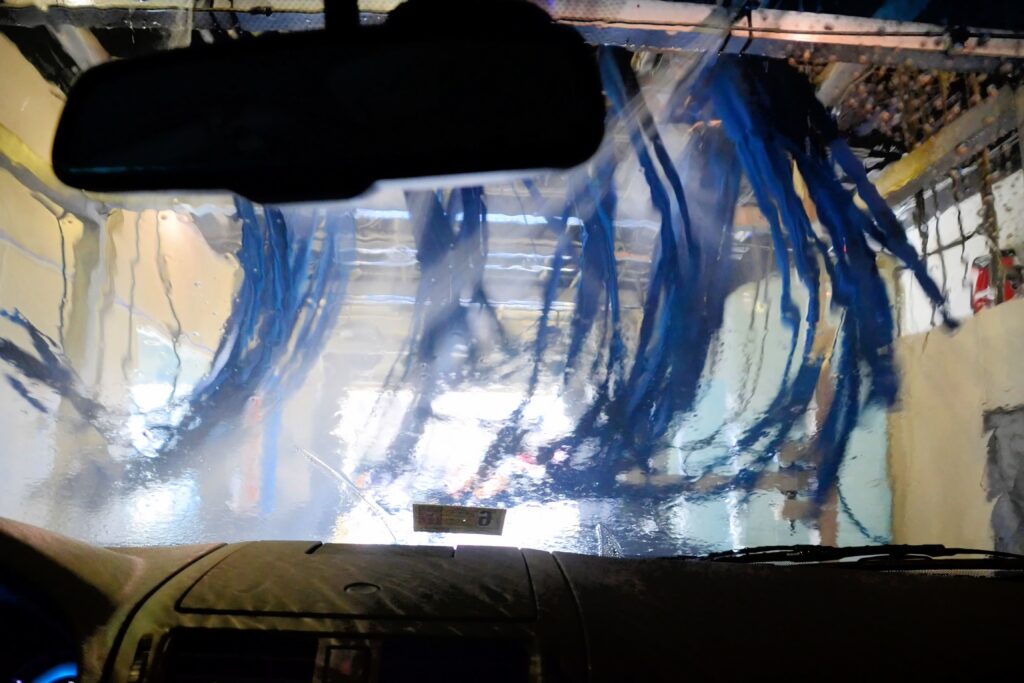 interior of a car wash